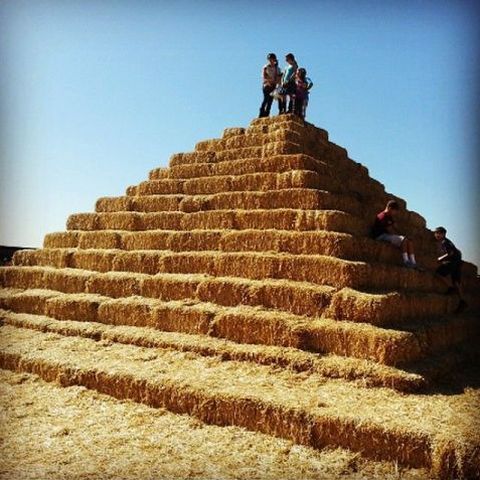 Straw Pyramids!